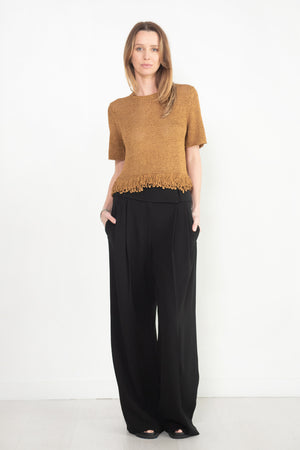 proenza schouler - Matte Viscose Crepe Pants, Black