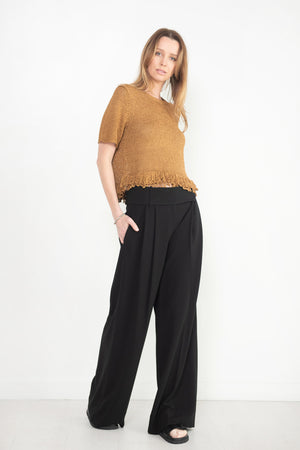 proenza schouler - Matte Viscose Crepe Pants, Black