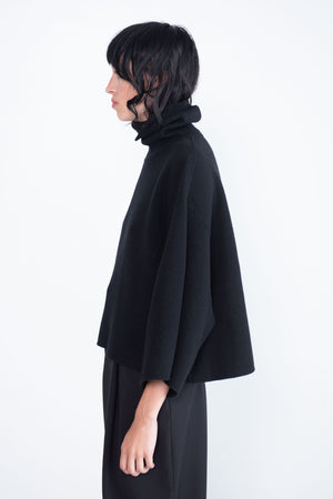 proenza schouler - Double Face Eco Cashmere Sweater, Black