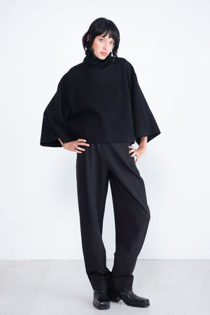 proenza schouler - Double Face Eco Cashmere Sweater, Black