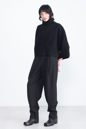 proenza schouler - Double Face Eco Cashmere Sweater, Black