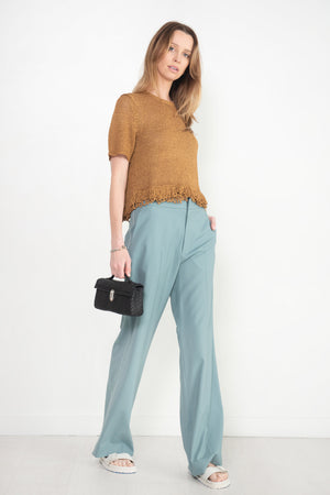 proenza schouler - Ribbon Crochet Top, Gold