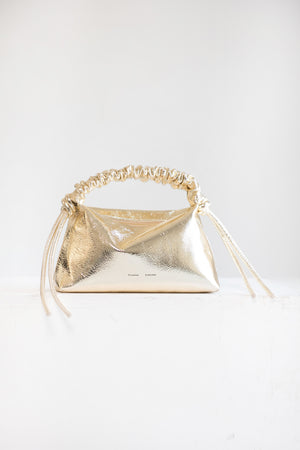 proenza schouler - Metallic Mini Drawstring Bag, Light Gold