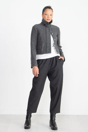 proenza schouler - Wool Jersey Jacket, Grey Melange
