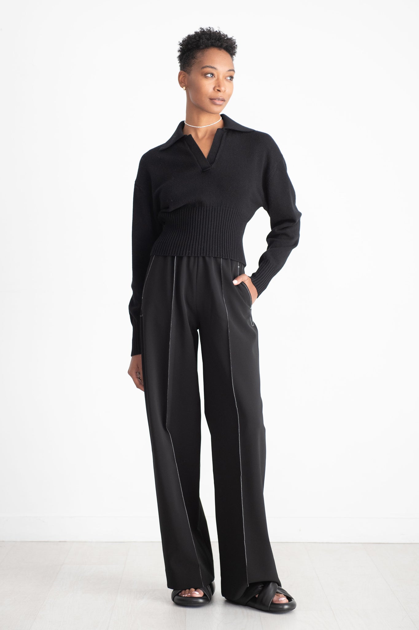 proenza schouler - Jeanne Polo, Black