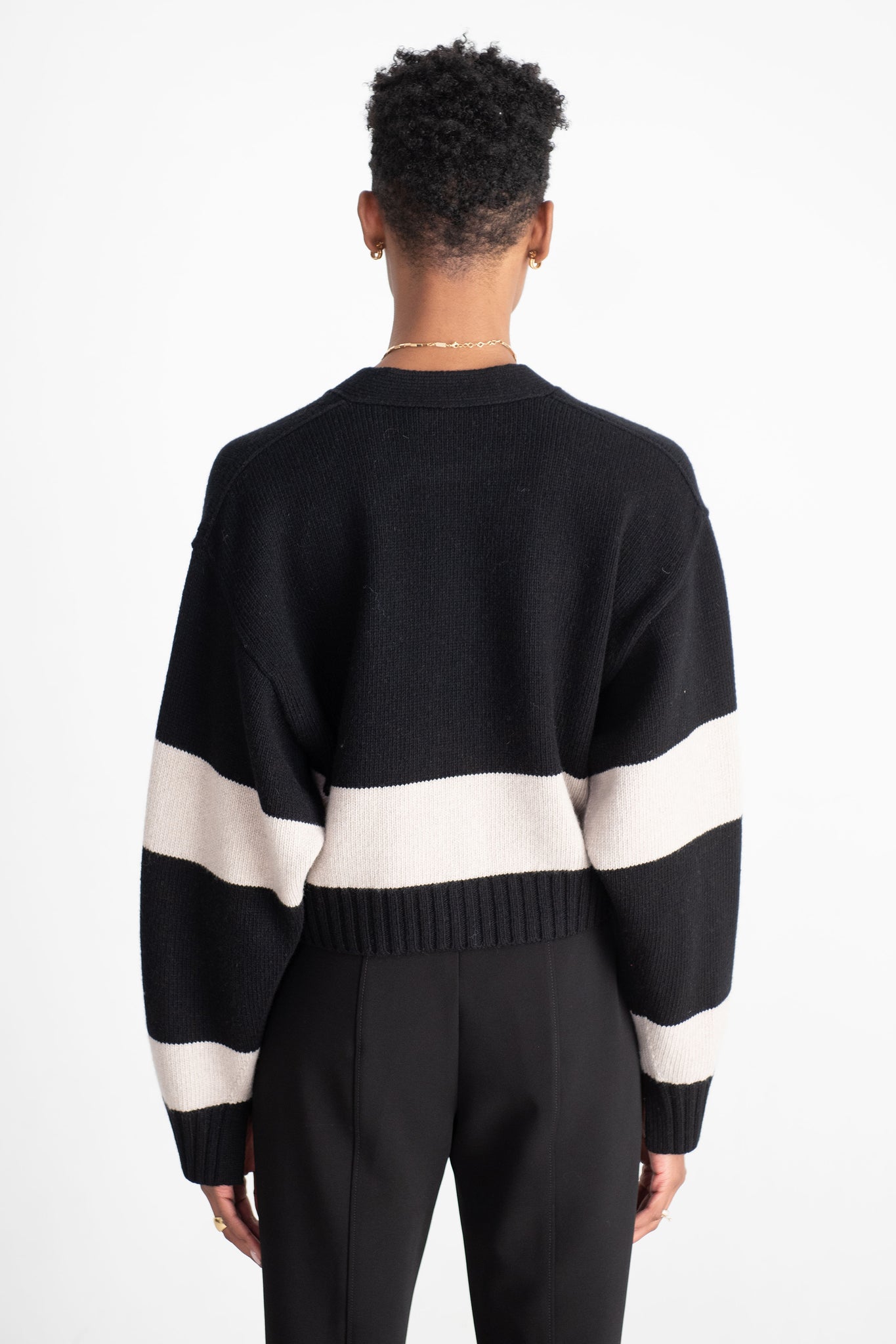 proenza schouler - Sofia Cardigan, Black Multi