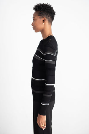 proenza schouler - Judy Sweater, Black Multi