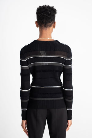 proenza schouler - Judy Sweater, Black Multi