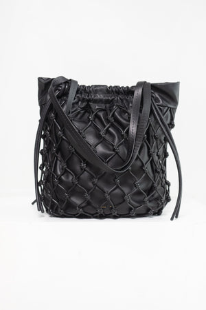 proenza schouler - Macrame Drawstring Tote, Black