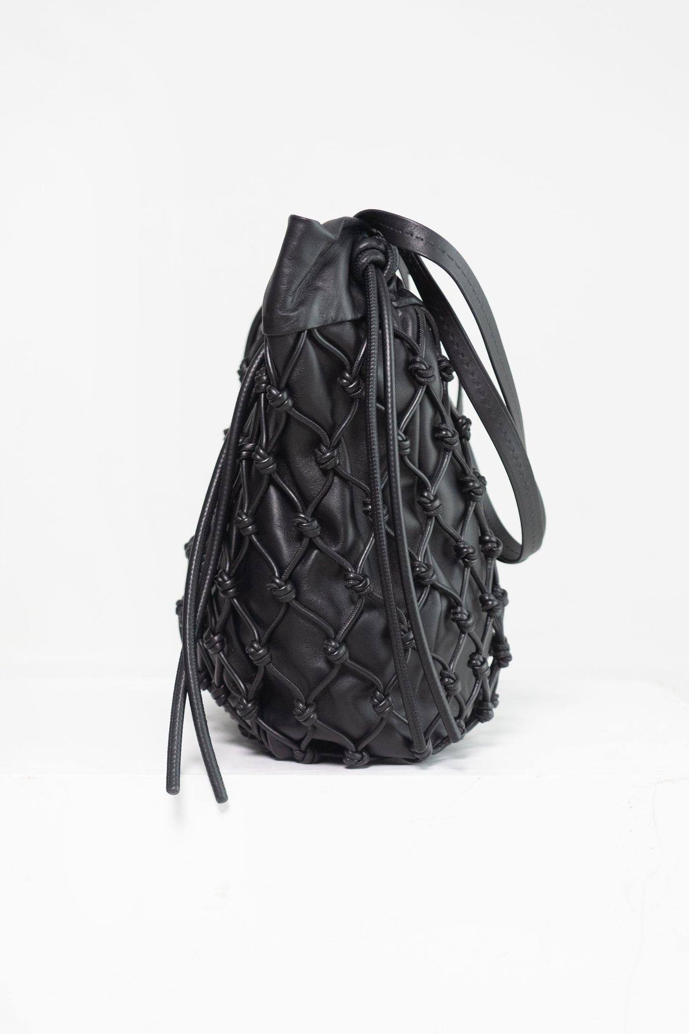 proenza schouler - Macrame Drawstring Tote, Black