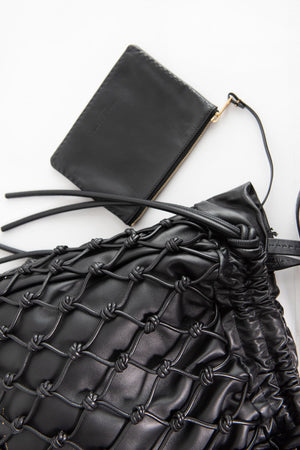 proenza schouler - Macrame Drawstring Tote, Black