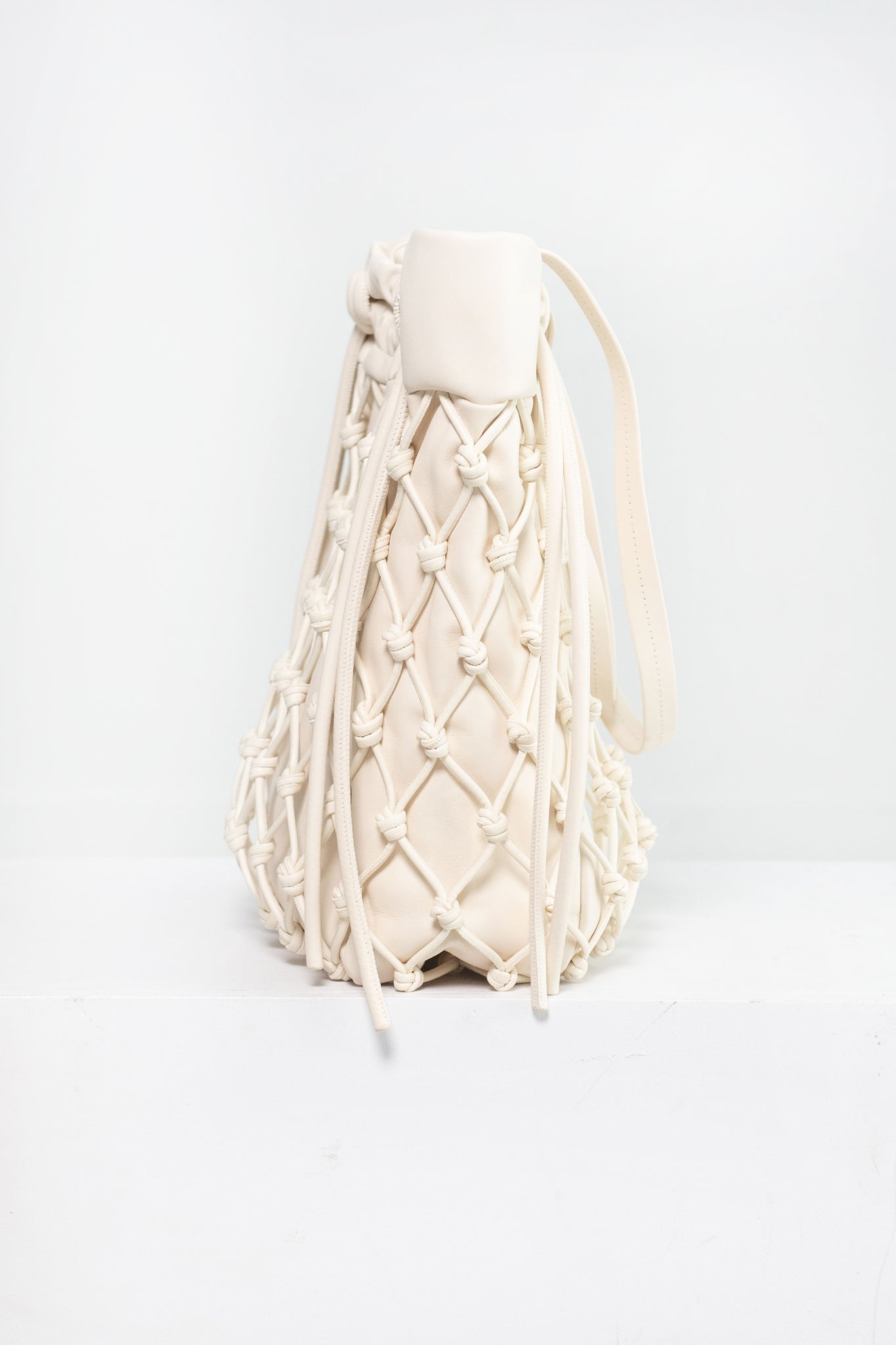 proenza schouler - Macrame Drawstring Tote, Ecru