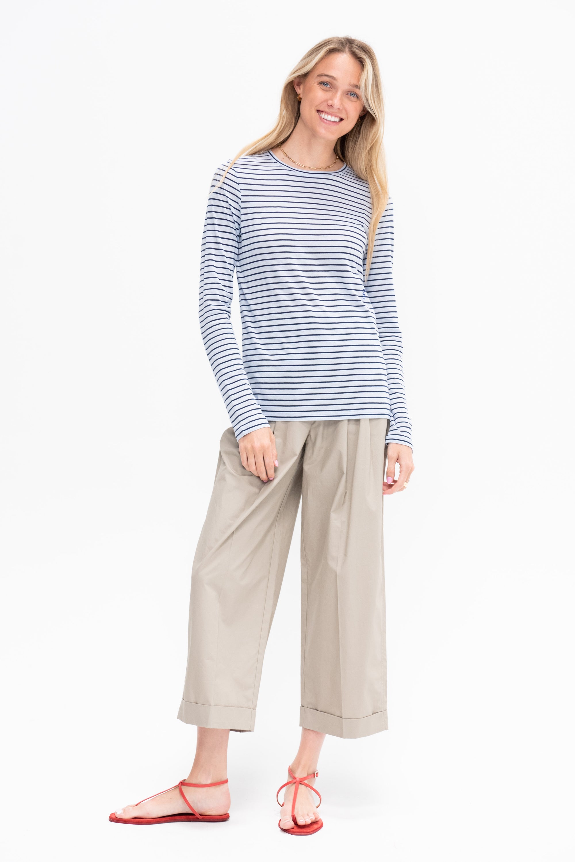 Mia T-Shirt, Chambray Multi