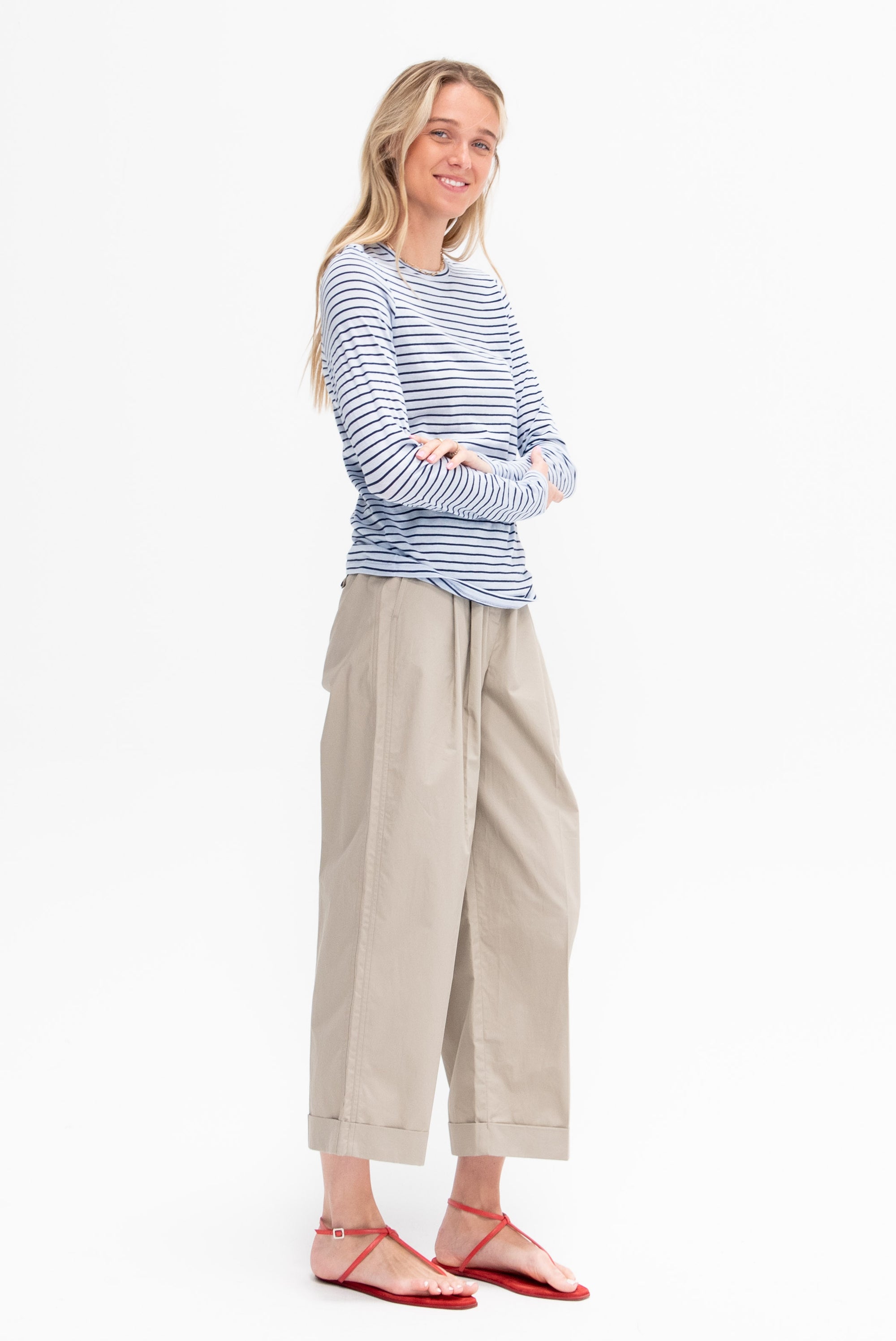 Mia T-Shirt, Chambray Multi
