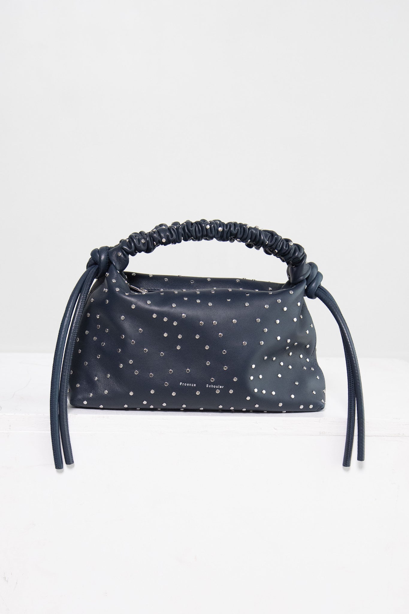 proenza schouler - Studded Mini Drawstring Bag, Dark Navy