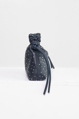 proenza schouler - Studded Mini Drawstring Bag, Dark Navy