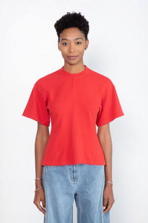 proenza schouler - Eco Cotton Waisted T-Shirt, Poppy