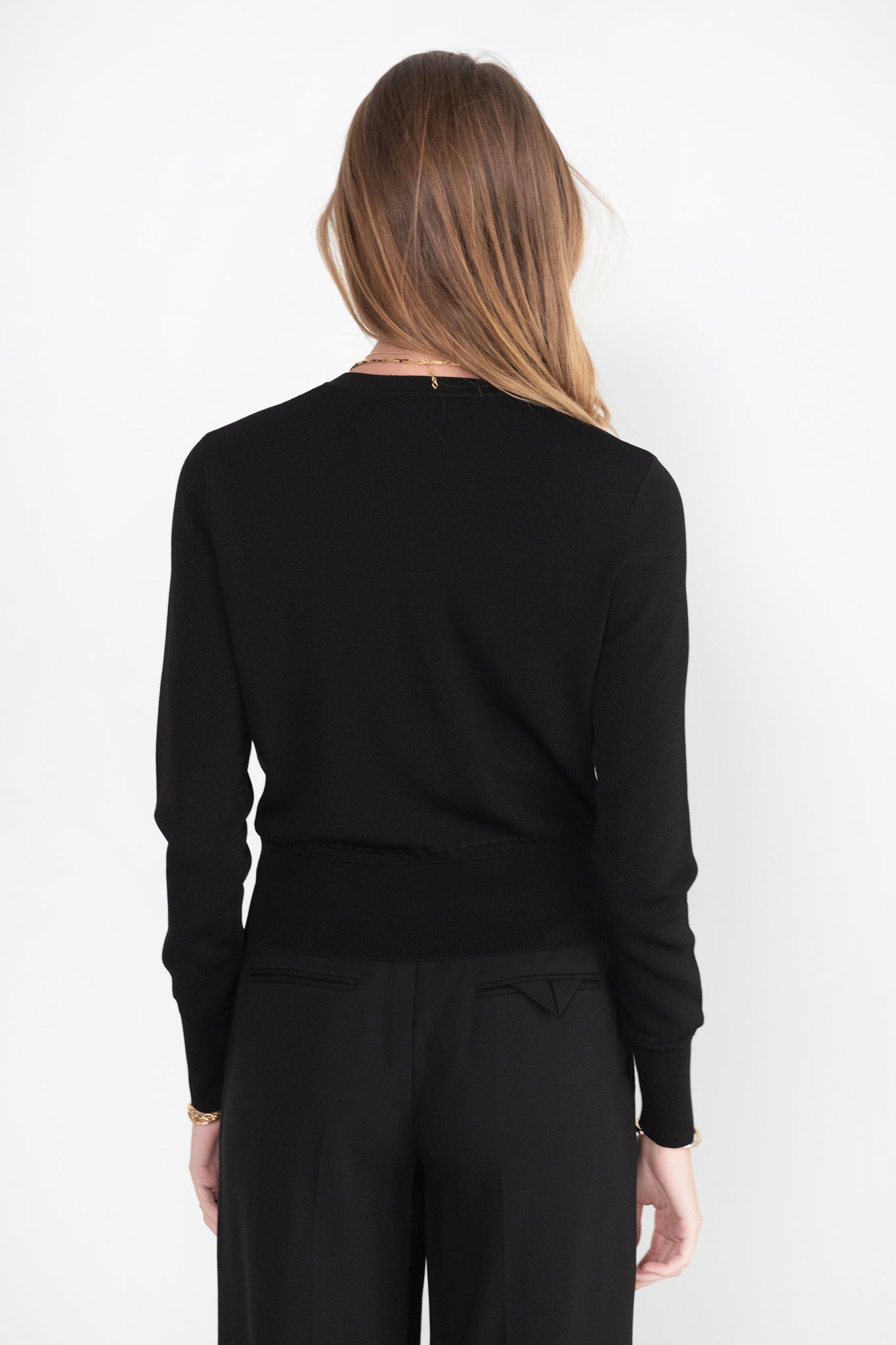 proenza schouler - Silk Viscose Cardigan, Black