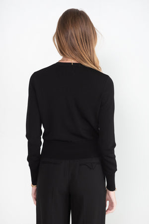proenza schouler - Silk Viscose Cardigan, Black