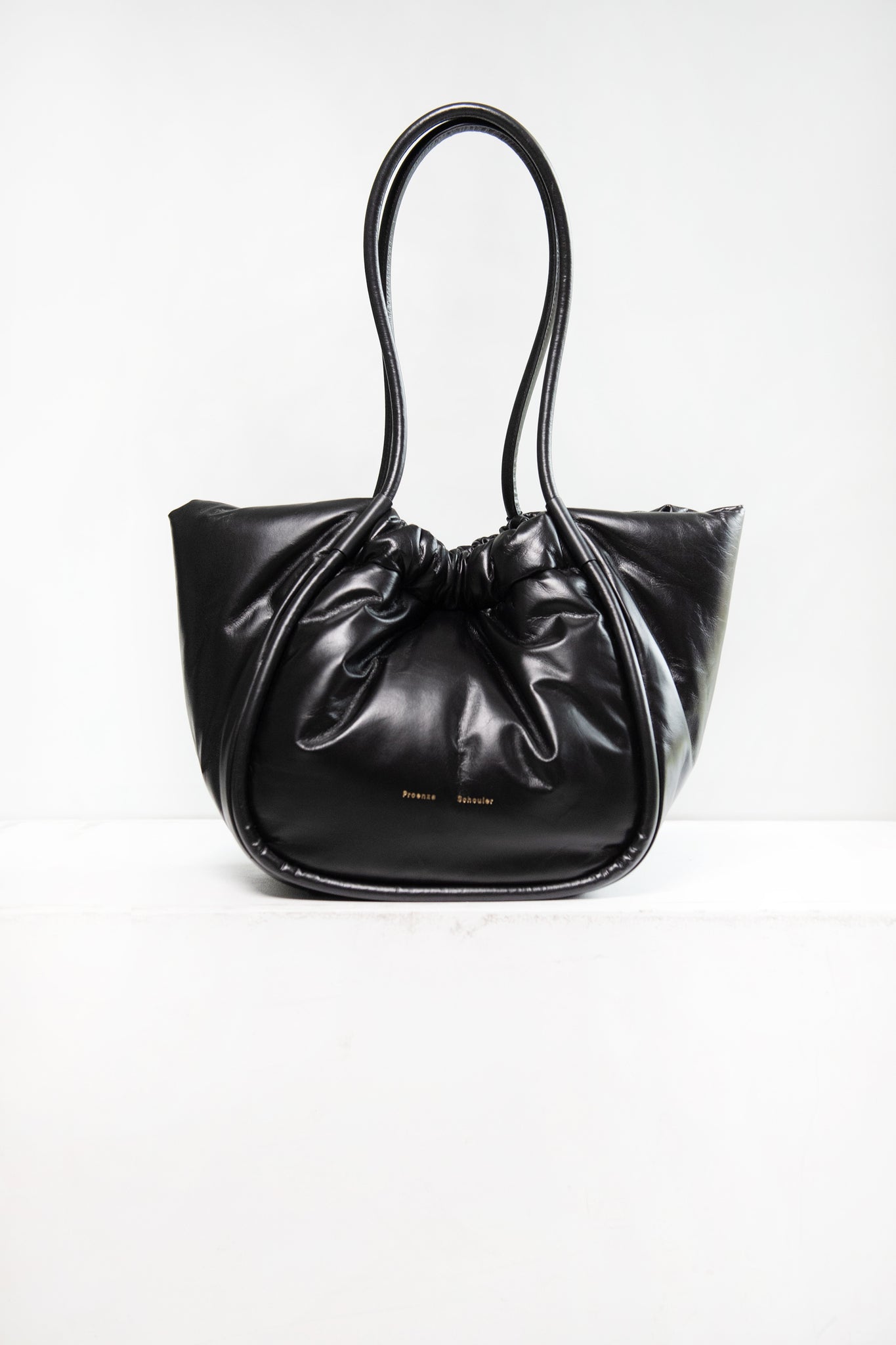 Proenza Schouler White Label - Puffy Nappa Large Ruched Tote, Black