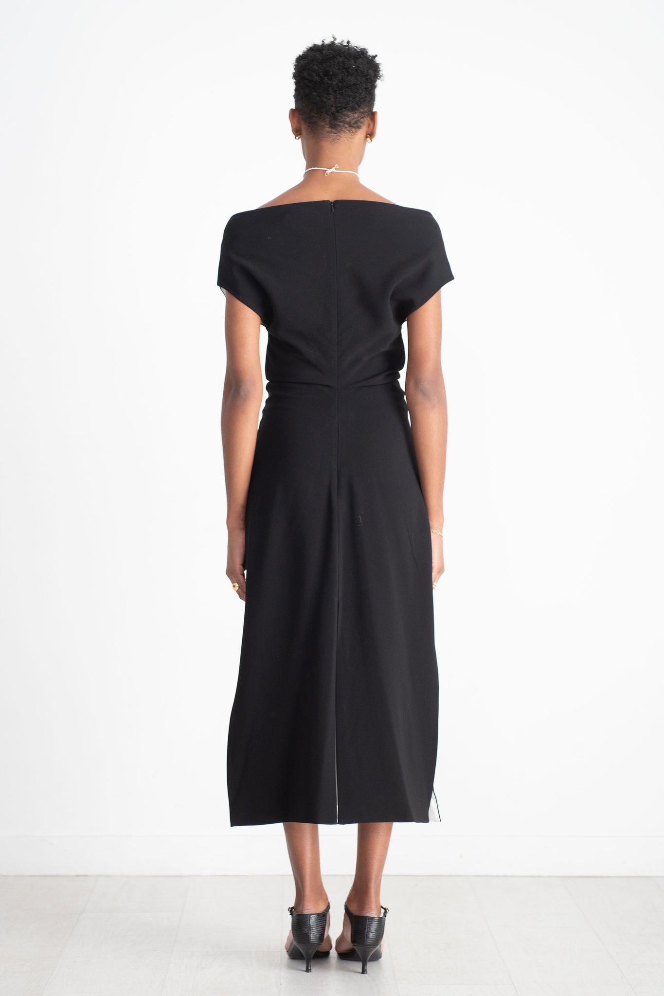 proenza schouler - Rosa Off The Shoulder Dress, Black