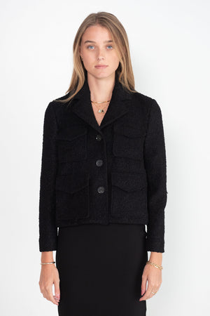 proenza schouler - Terry Tweed Jacket, Black