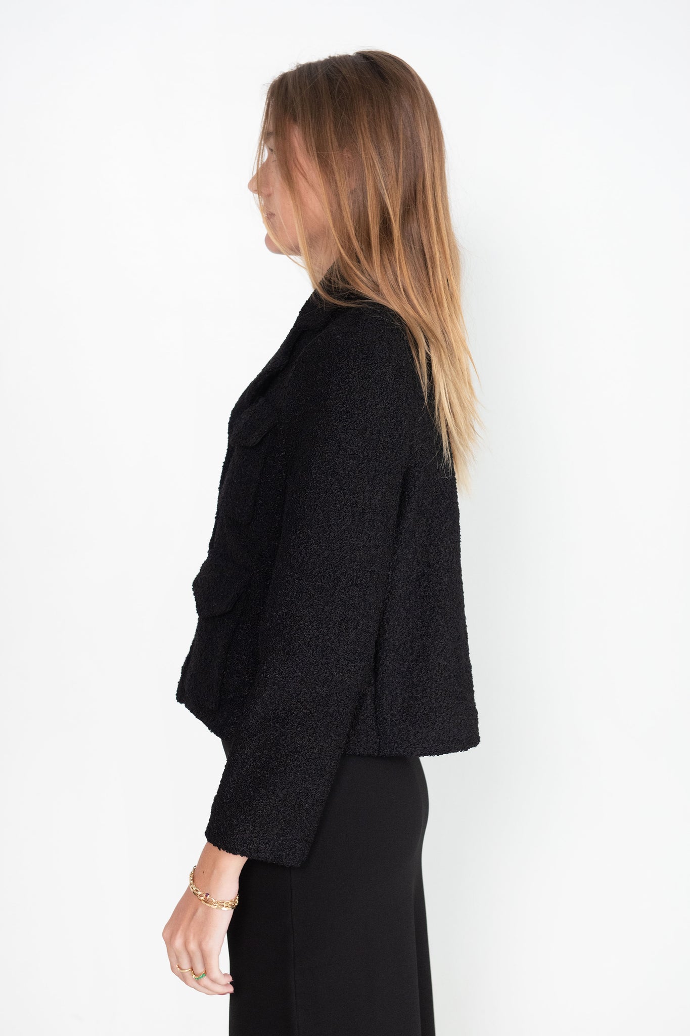 proenza schouler - Terry Tweed Jacket, Black