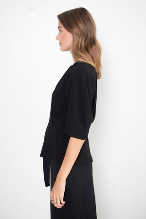 proenza schouler - Matte Viscose Crepe Top, Black