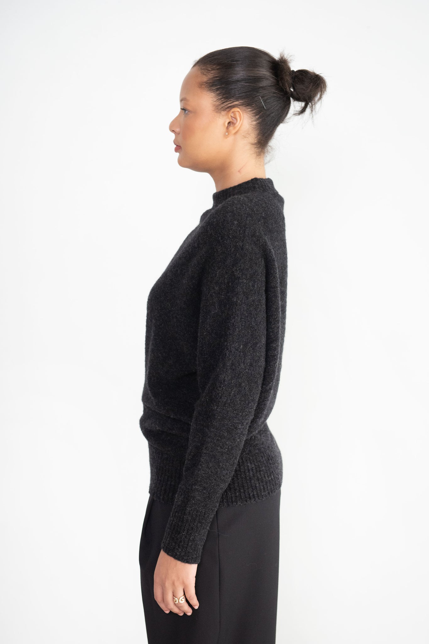 proenza schouler - Viscose Wool Sweater, Charcoal