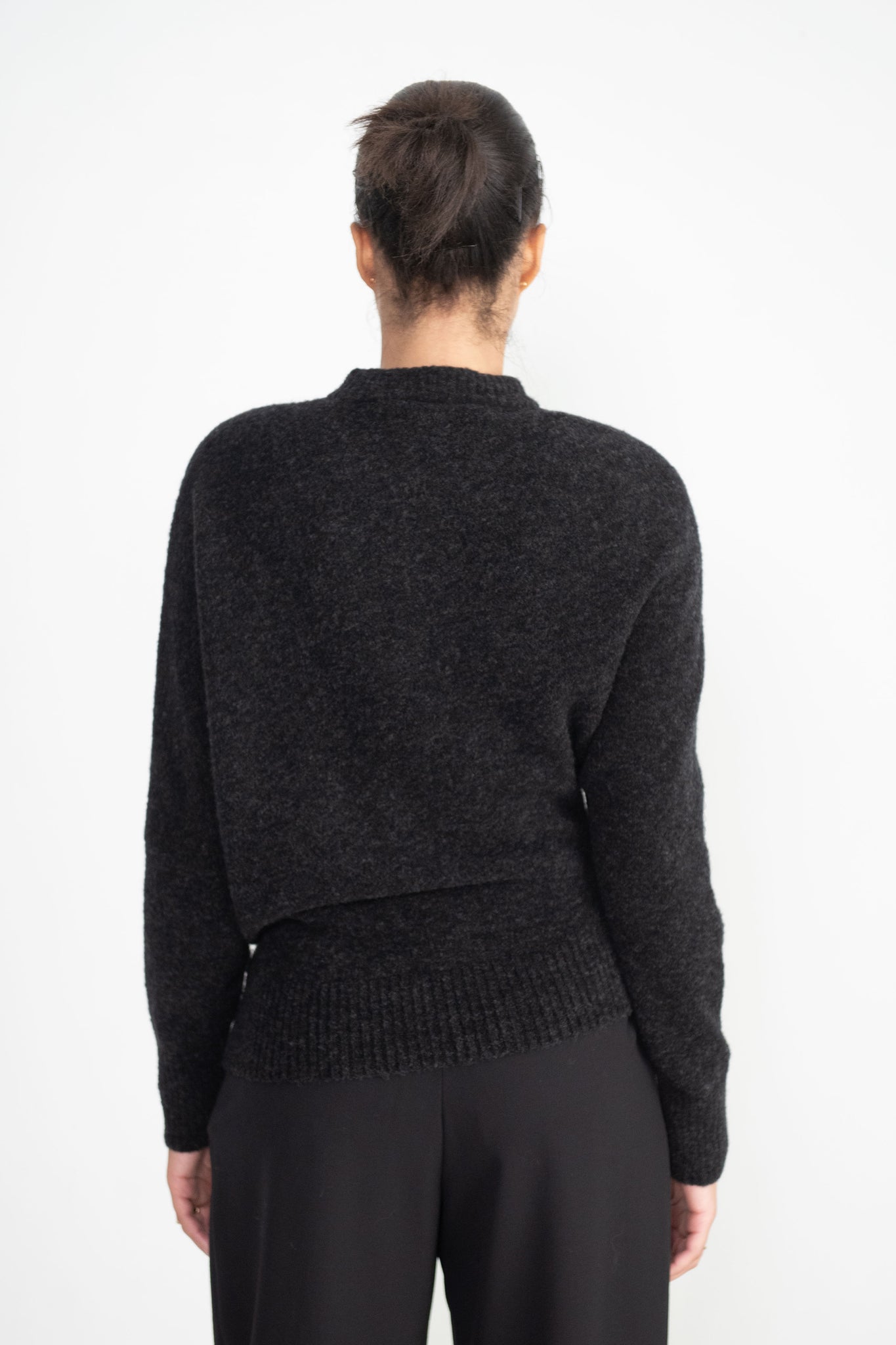 proenza schouler - Viscose Wool Sweater, Charcoal