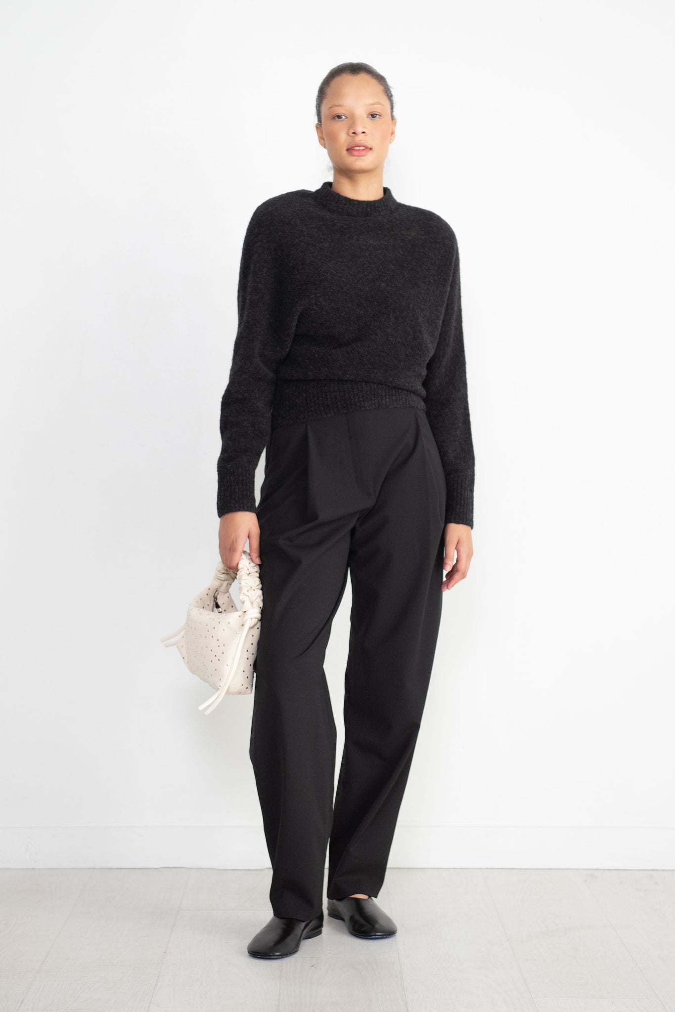 proenza schouler - Viscose Wool Sweater, Charcoal