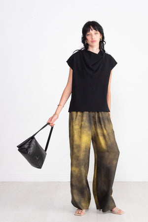 proenza schouler - Matte Viscose Crepe Shell Top, Black