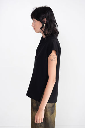 proenza schouler - Matte Viscose Crepe Shell Top, Black