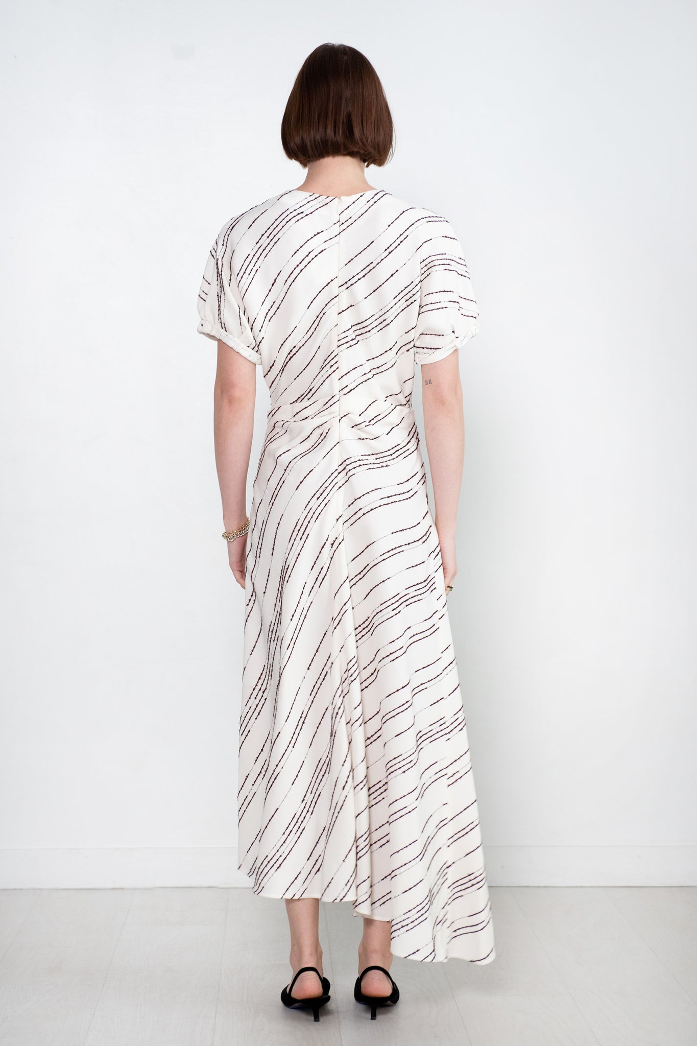 proenza schouler - Vivienne Asymmetrical Dress, White Multi