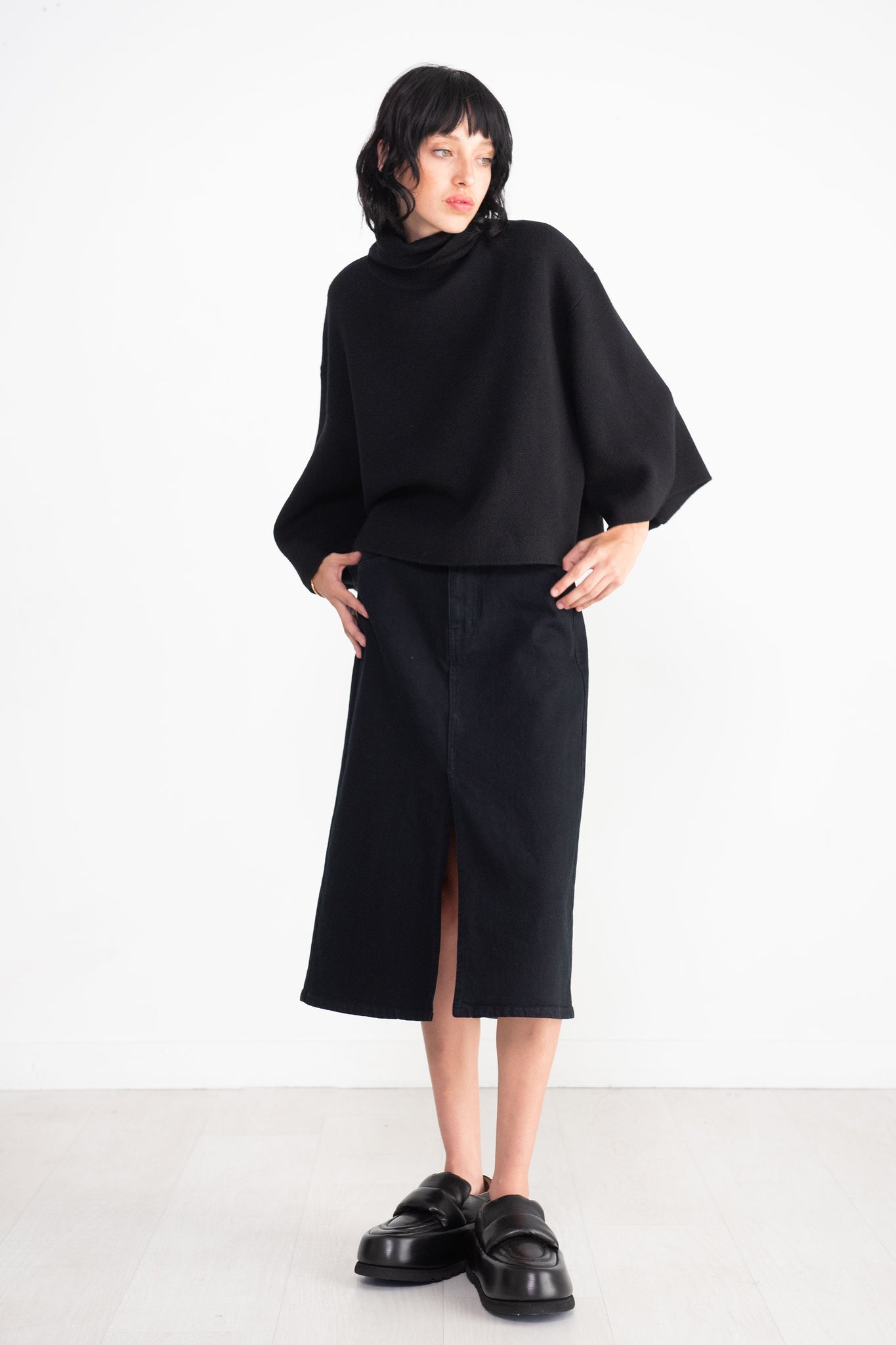 Proenza Schouler White Label - Sloan Skirt, Black