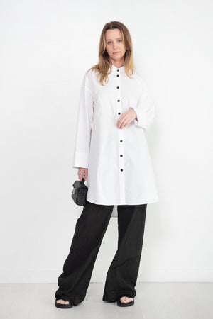 Proenza Schouler White Label - Soft Poplin Button Down Dress, Off White