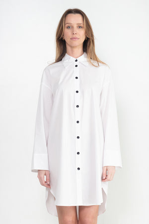 Proenza Schouler White Label - Soft Poplin Button Down Dress, Off White
