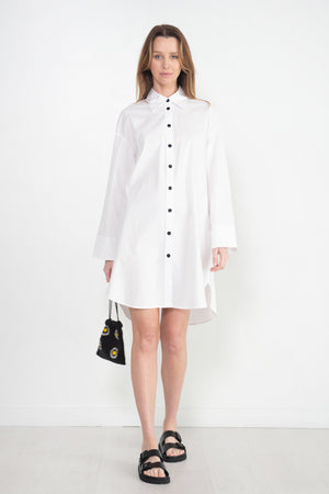 Proenza Schouler White Label - Soft Poplin Button Down Dress, Off White
