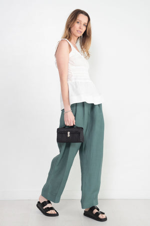 Proenza Schouler White Label - Poplin Gathered Tank Top, Off White