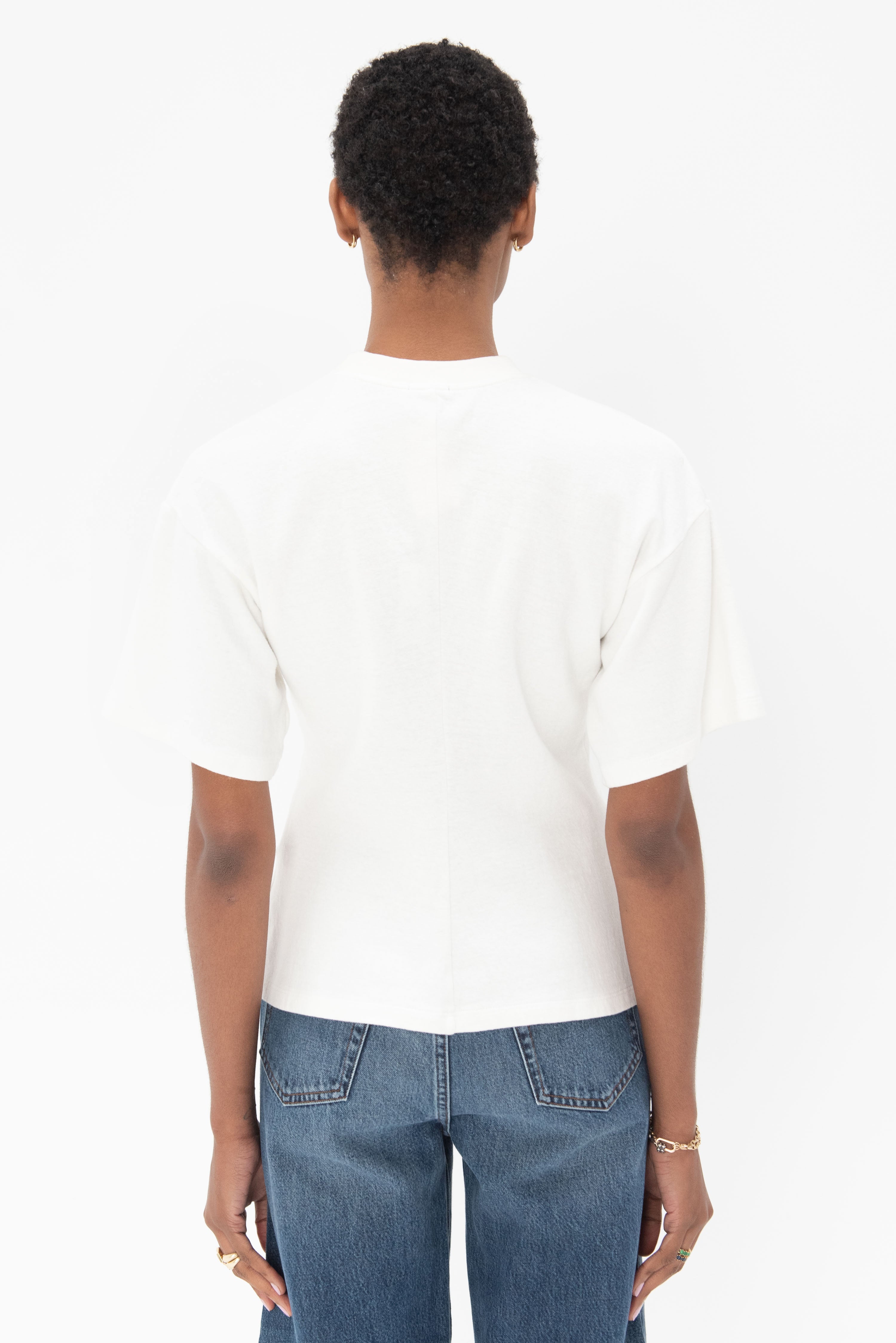 PROENZA SCHOULER ECO COTTON T-SHIRT, WHITE – Kick Pleat