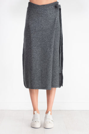 Proenza Schouler White Label - Zadie Wrap Skirt, Grey Melange