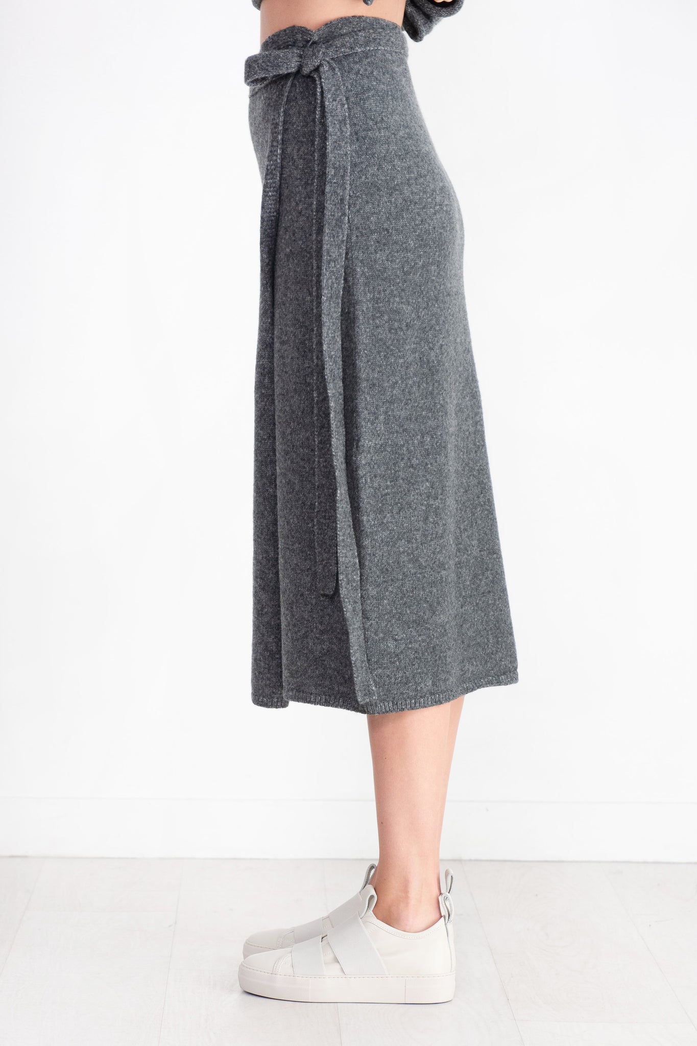 Proenza Schouler White Label - Zadie Wrap Skirt, Grey Melange