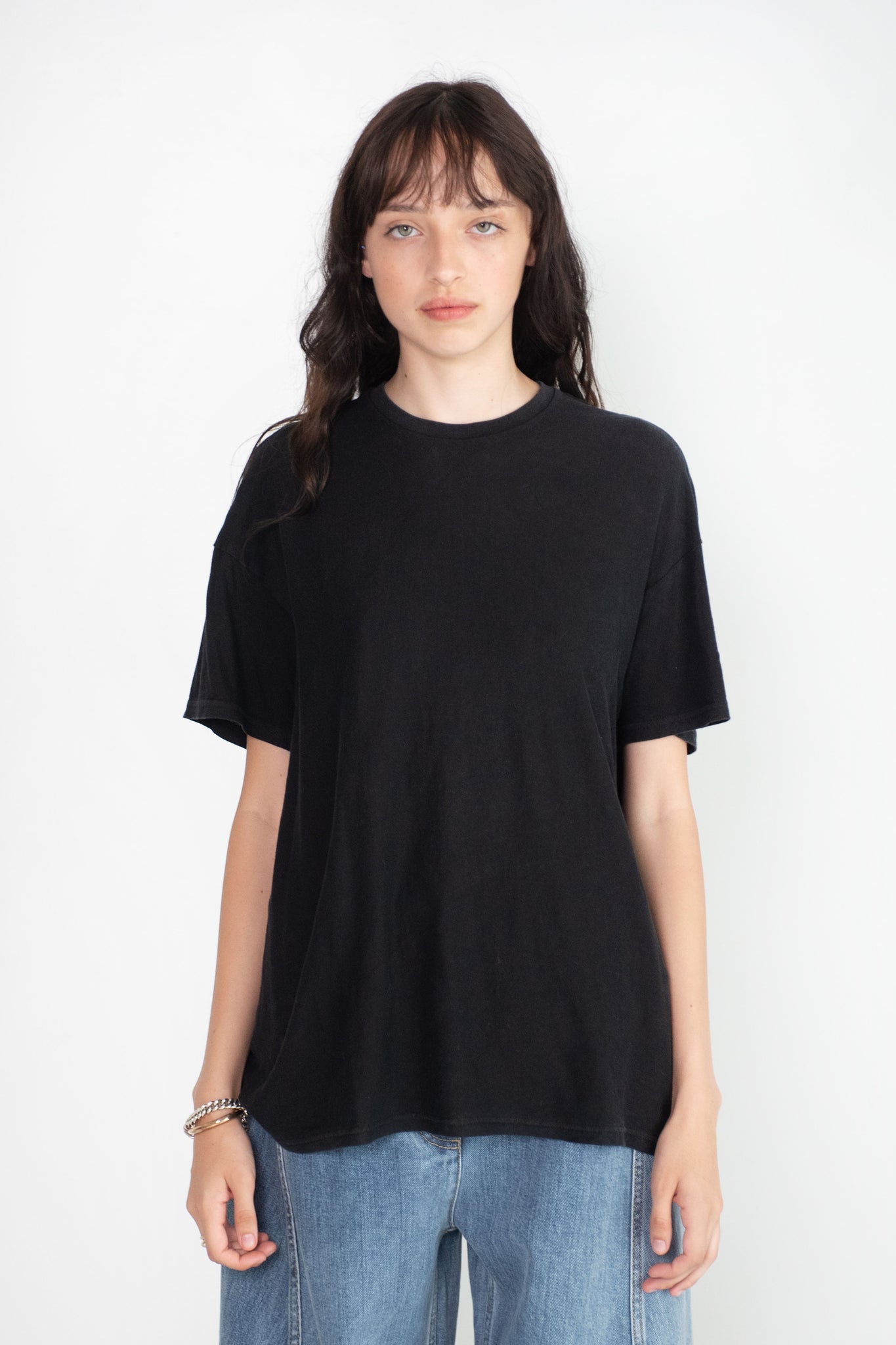 R13 - Boxy Seamless Tee, Acid Black