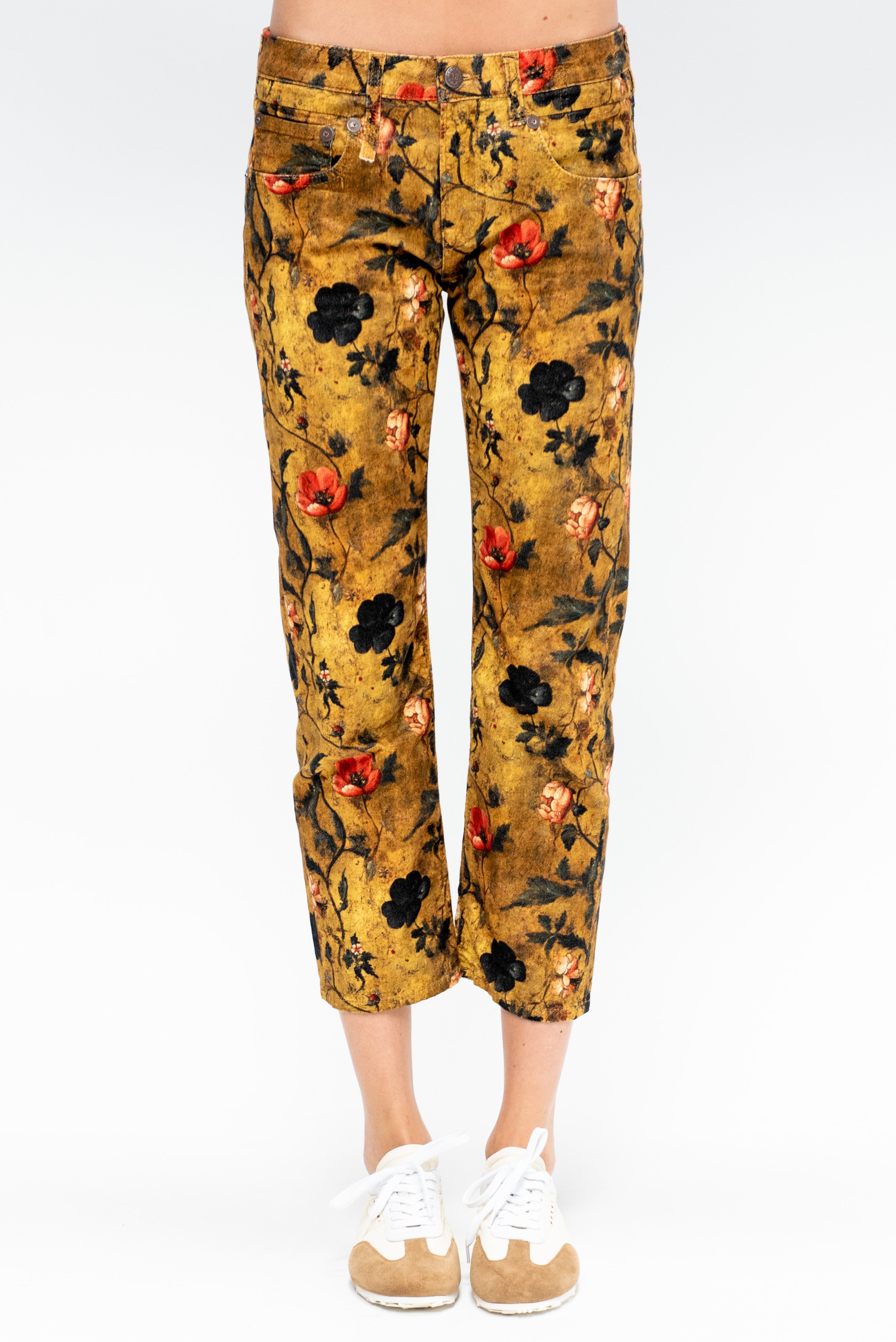 タグ付き FLOWER PRINT VELOUR PANTS 直近モデル Leopard Printed Velour Dress Pant - Kate Hewko