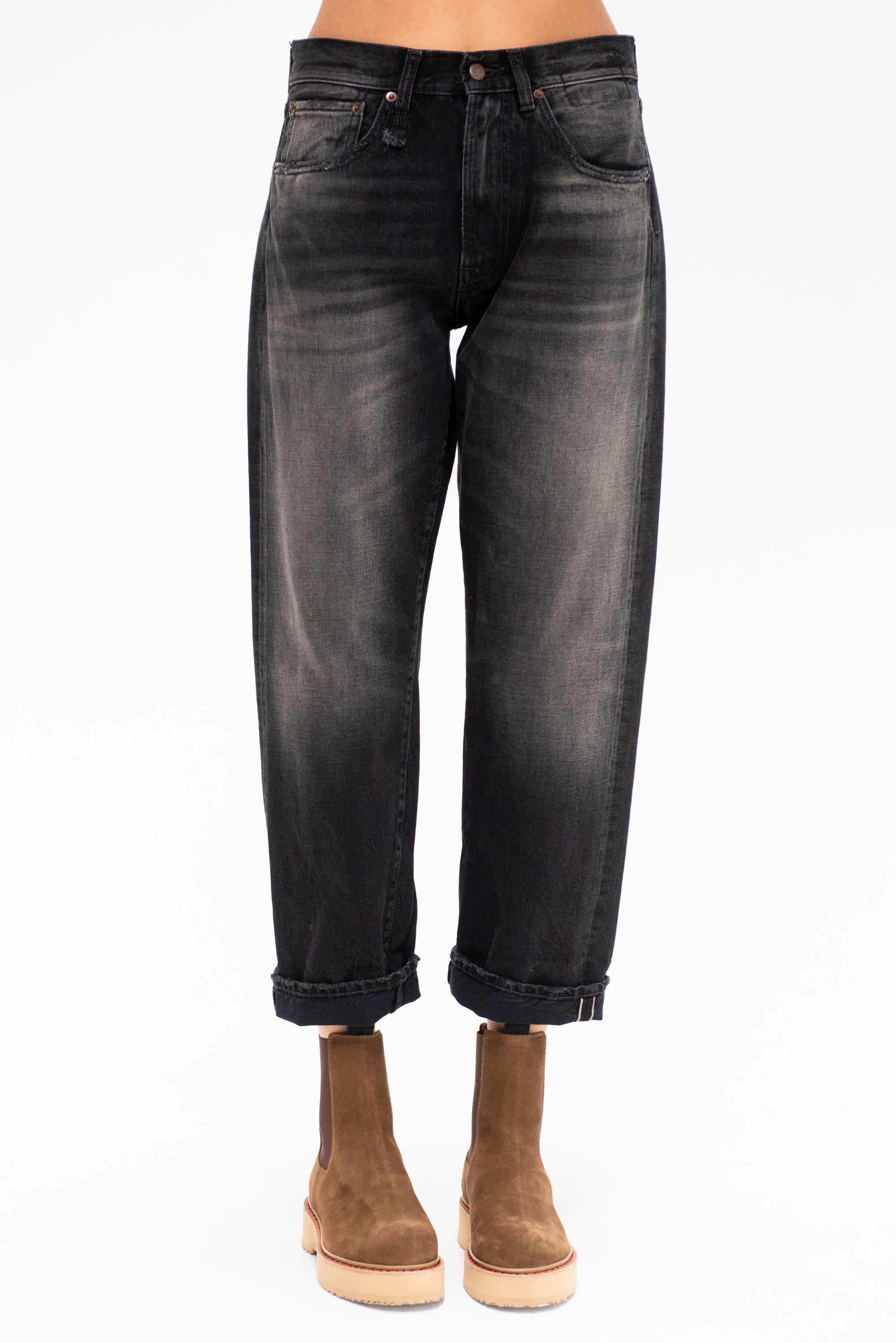 Cuffed X-bf Jean, Black