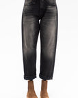 Cuffed X-bf Jean, Black