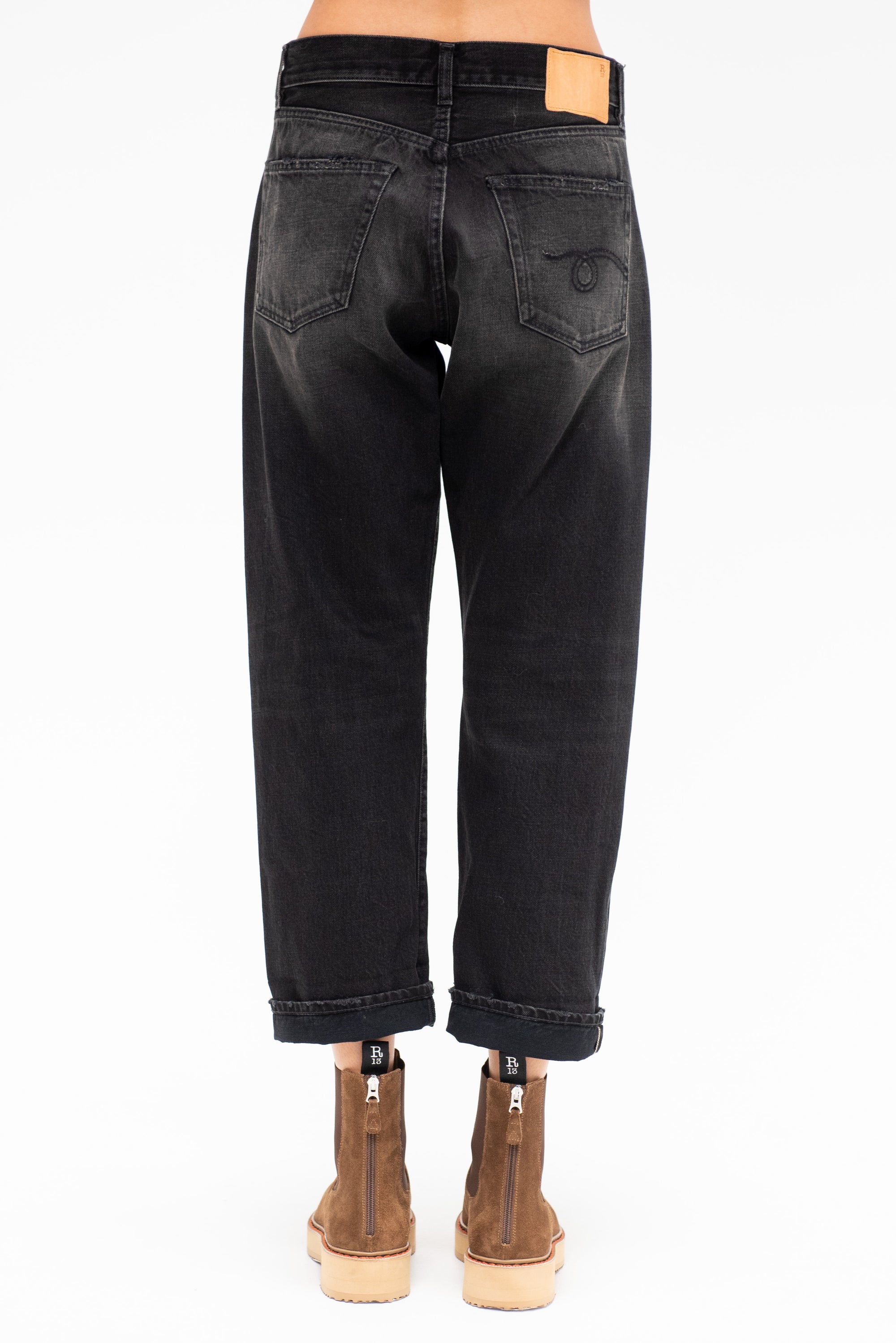Cuffed X-bf Jean, Black