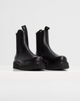 Single Stack Chelsea Boots, Black