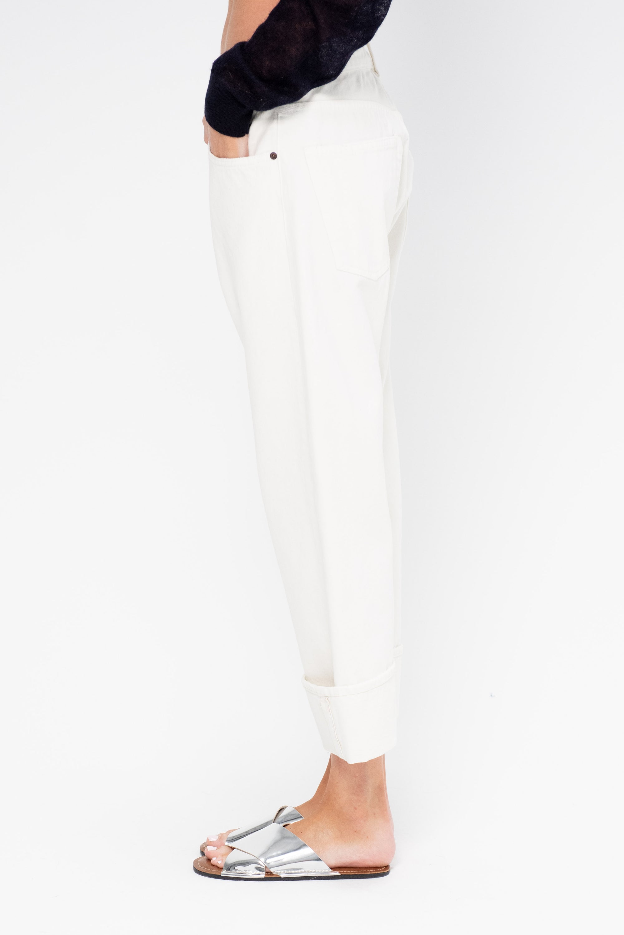 Cuffed X-bf Jean,  White Selvedge