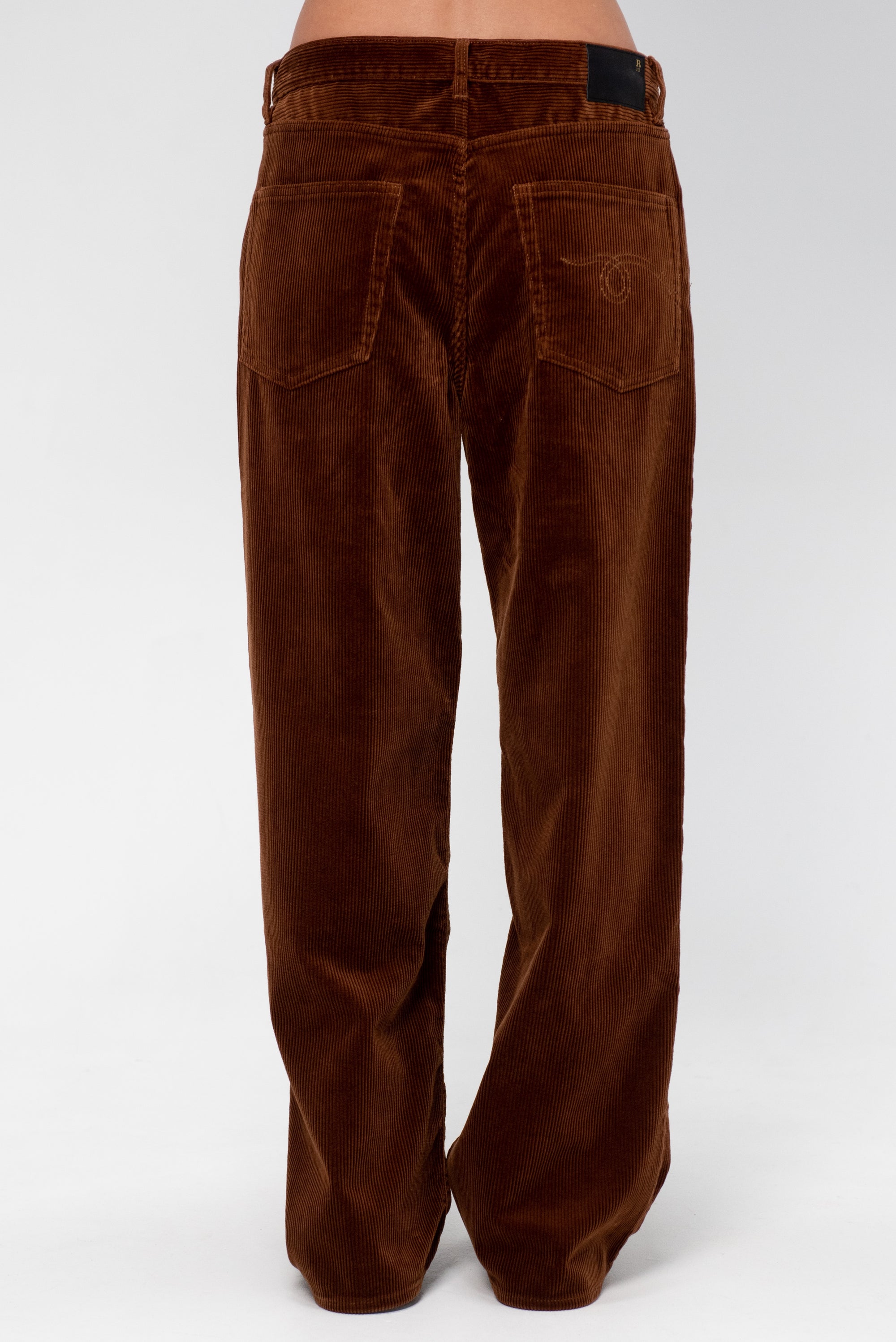D&#39;arcy Loose Jean, Bronze Brown Cord